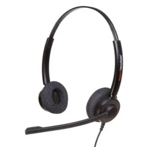 Optimized Noise-Cancelling Binaural Headset Agent 450 with Plantronics Quick Disconnect Feature