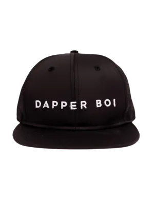 Black DB Active Sweatproof Flat Snapback