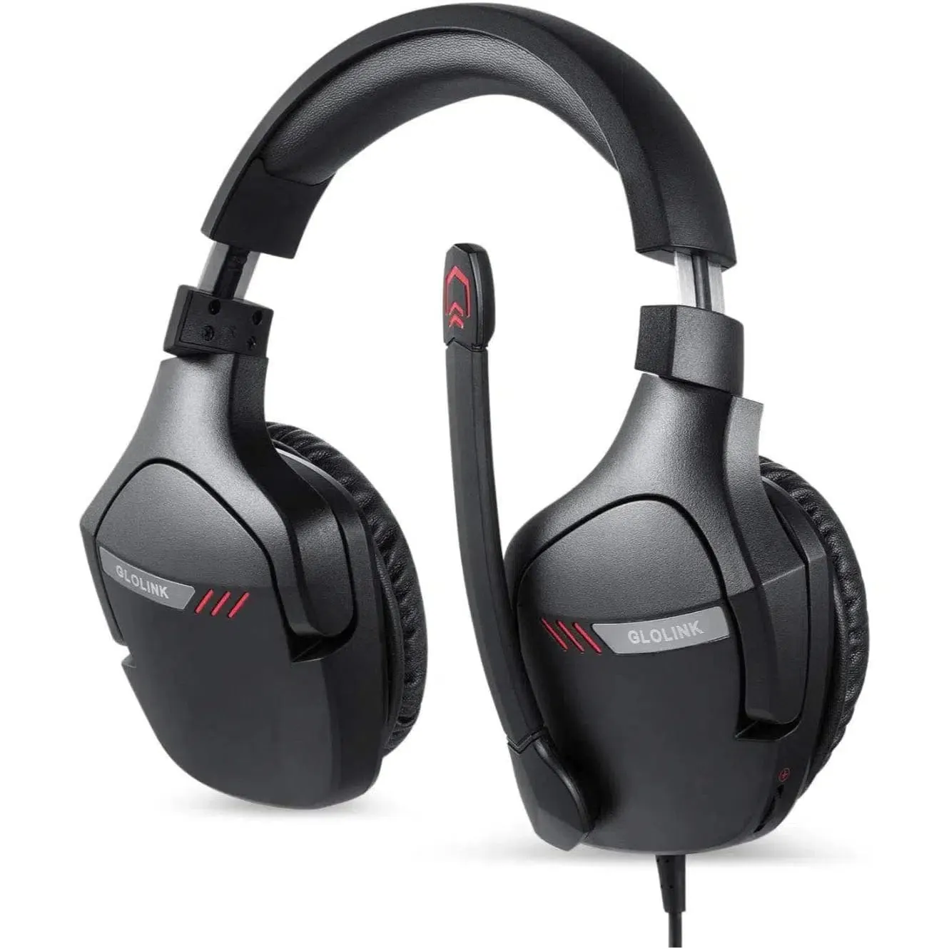 Black Stinger Wired Gaming Headset (Black) - GLOLINK