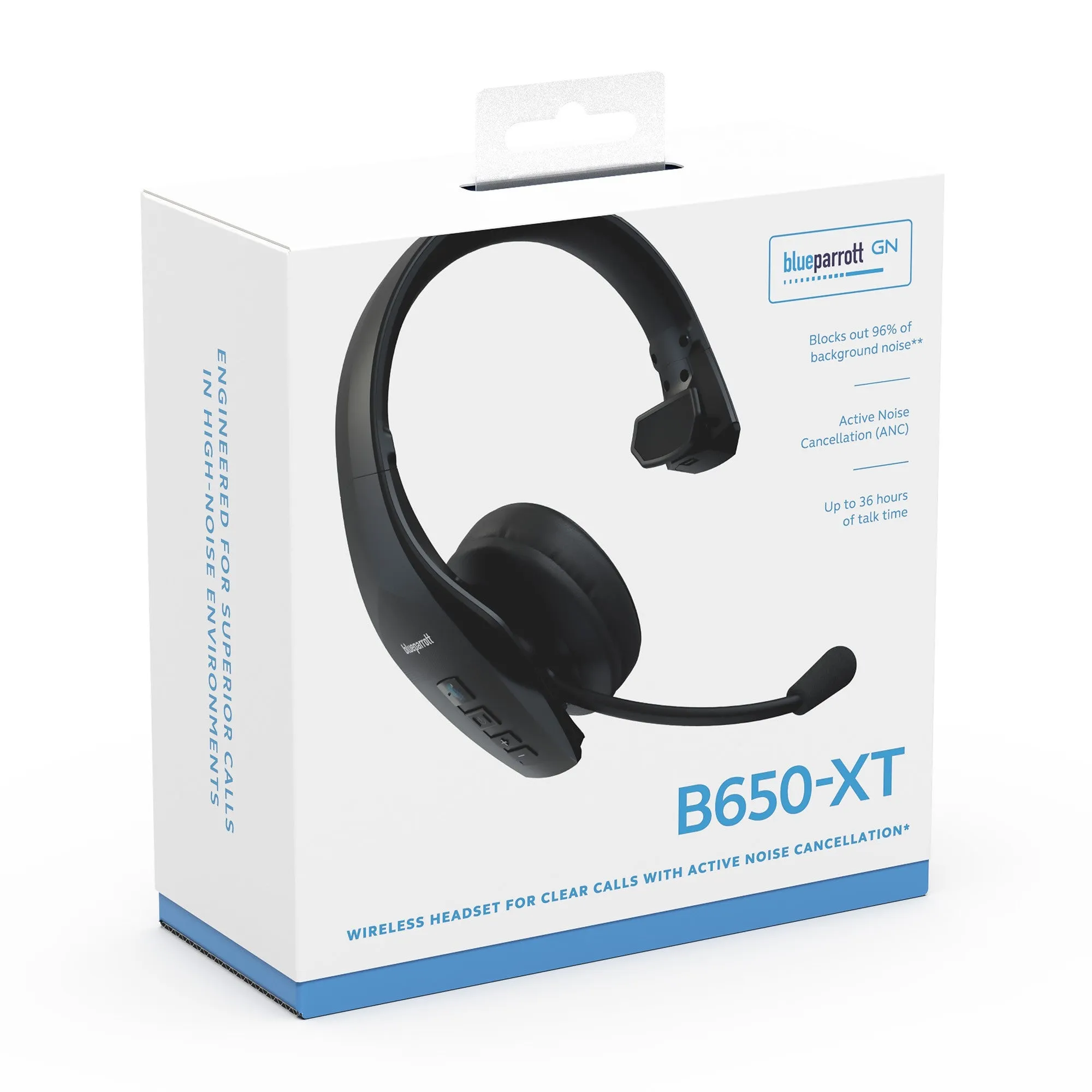 BlueParrott B650-XT Bluetooth Headset - Black - 15-10001