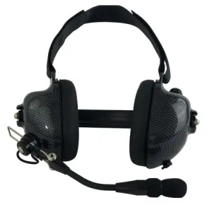 BTH Dual Muff Headset for iCOM Radios with 2-Pin Right Angle Connectors