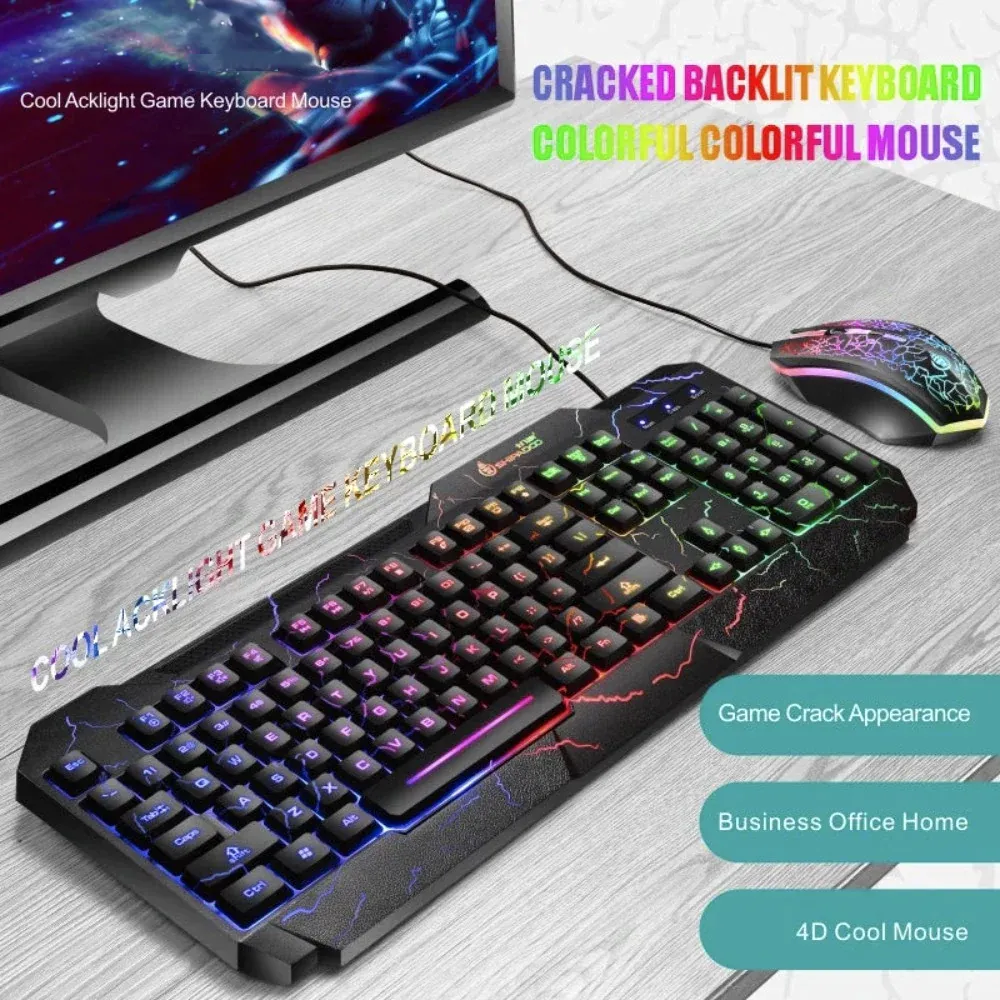 Dragon X RGB Gaming Keyboard and Mouse Set