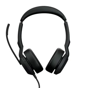 Jabra Evolve2 50 Ms Stereo - Headset - On-Ear - Wired - Active Noise Cancelling - Usb-A - Black - Zoom Certified, Certif