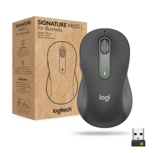 Logitech Signature M650 For Business - Mouse - Optical - 5 Buttons - Wireless - 2.4 Ghz, Bluetooth - Logitech Logi Bolt