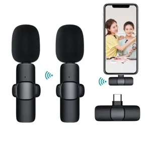 Plug-Play Wireless Lapel Lavalier Microphone