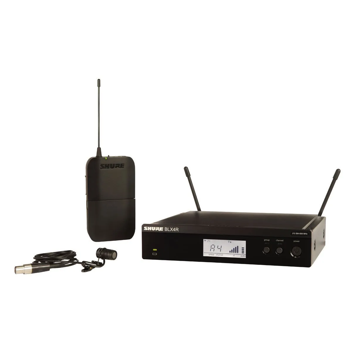 Shure UHF Wireless System: BLX14R/W85, Lavalier Microphone