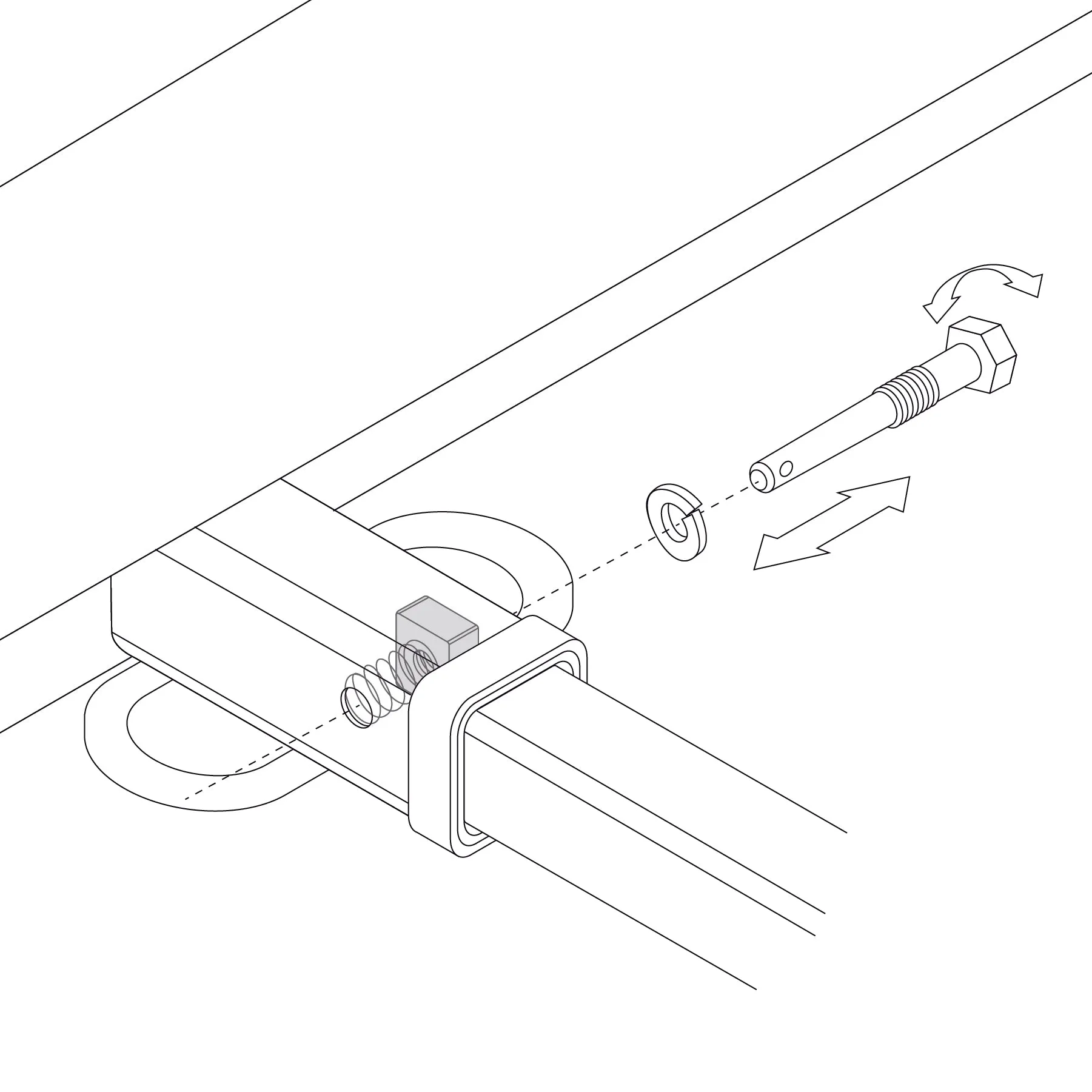 Silent Hitch Pin®: 1/2'' Lockable for 1.25'' Hitches