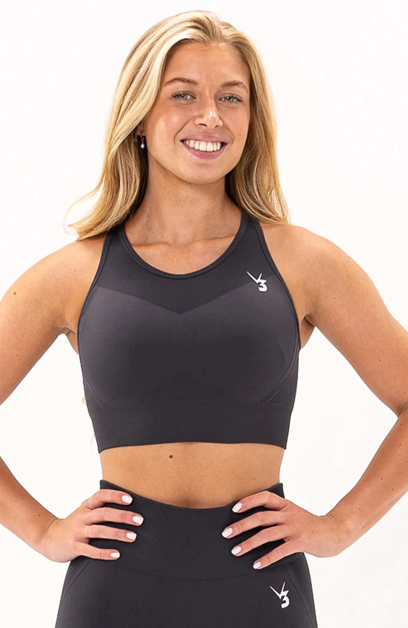 Tempo Seamless Sports Bra - Grey